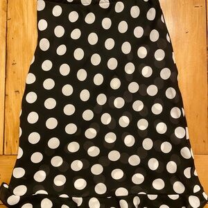 Polka Dot Black and White Skirt